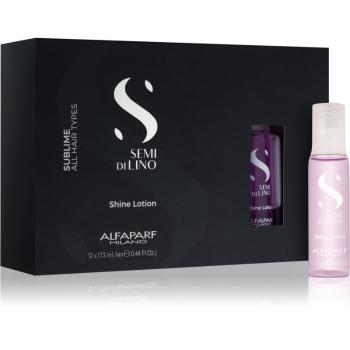 Alfaparf Milano Semi di Lino Sublime Rescructuring Multiplier tratament pentru regenerarea părului deteriorat in fiole 12x13 ml