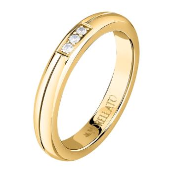 Morellato Inel frumos placat cu aur cu cristale Love Rings SNA47 56 mm