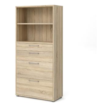 Bibliotecă modulară  cu aspect de lemn de stejar 89x189 cm Prima – Tvilum