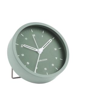 Ceas cu alarmă Karlsson Tinge, ø 9 cm, verde