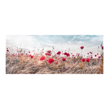 Tablou pe pânză Styler Poppies, 60 x 150 cm