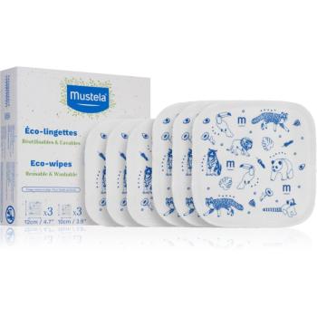 Mustela ECO Reusable & Washable Wipes servetele pentru curatare pentru nou-nascuti si copii 6 buc