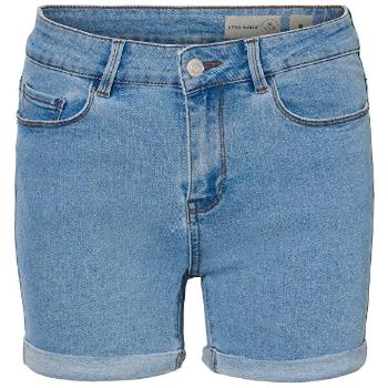 Vero Moda Pantaloni scurți pentru femei Hot Seven Nw Dnm Fold Shorts Mix Noos Light Blue S