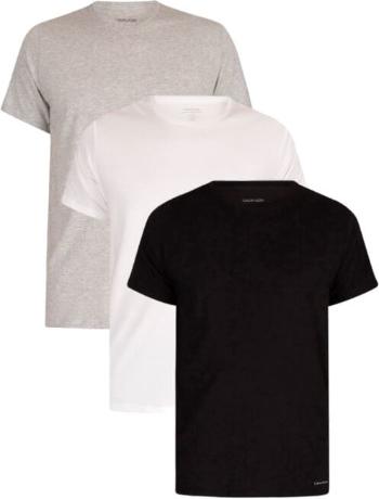 Calvin Klein 3 PACK - tricou pentru bărbați NB4011E-MP1 S