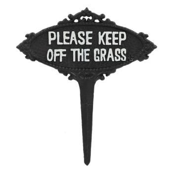 Țăruș de grădină din metal Please Keep off the Grass – Esschert Design