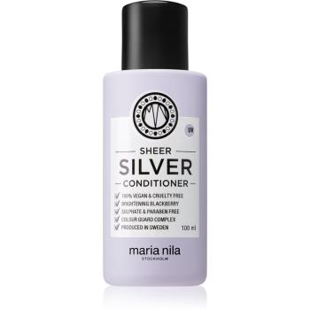 Maria Nila Sheer Silver balsam hidratant de neutralizare tonuri de galben fără sulfat 100 ml