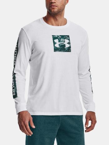 Under Armour UA Camo Boxed Sportstyle LS Tricou Alb