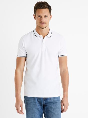 Celio Decolrayeb Polo Tricou Alb