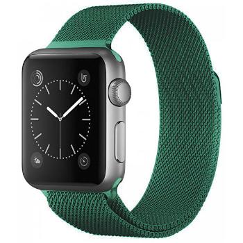 4wrist Curea de oțel pentru Apple Watch - Green 42/44 mm