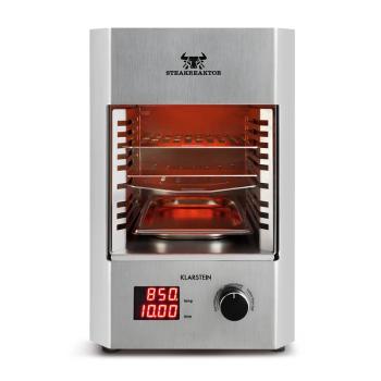 Klarstein Steakreaktor 2.0 -Stainless Steel Edition, grill de interior, 1600 W, 850 ° C