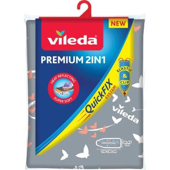 Husă din bumbac pentru masa de călcat Vileda Premium, gri