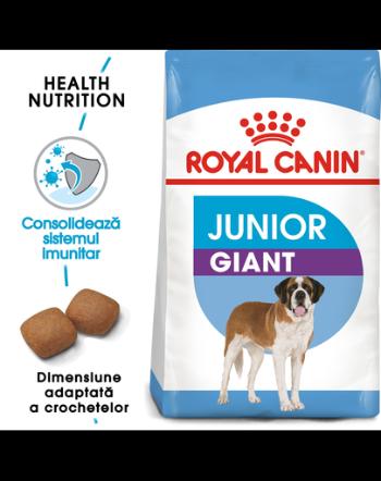 Royal Canin Giant Junior Hrană Uscată Câine 15 kg + 3 kg