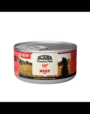 ACANA Premium Pate Beef pate vita pentru pisici 24 x 85 g