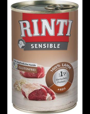 RINTI Sensible cu miel si orez, pentru caini 400 g