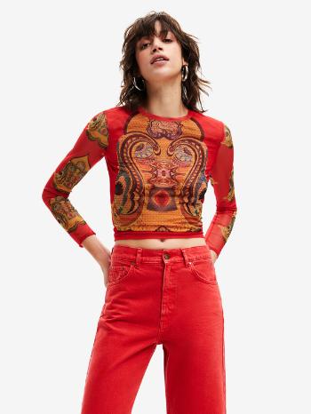 Desigual Groove Tricou Roșu