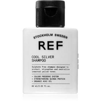 REF Cool Silver Shampoo Sampon argintiu neutralizeaza tonurile de galben 60 ml