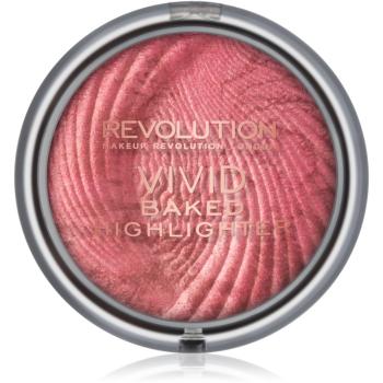 Makeup Revolution Vivid Baked Pudra coapta, pentru stralucire culoare Rose Gold Lights 7.5 g