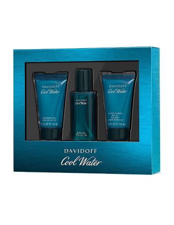 Davidoff Cool Water Man - EDT 40 ml + gel de dus 50 ml + balsam după ras 50 ml