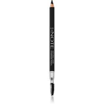 Note Cosmetique Natural Lool Eyebrow Pencil creion pentru sprancene cu pensula 06 Black 1,08 g