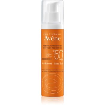Avène Sun Sensitive lichid protector nuanțator, pentru piele normală spre mixtă SPF 50+ 50 ml