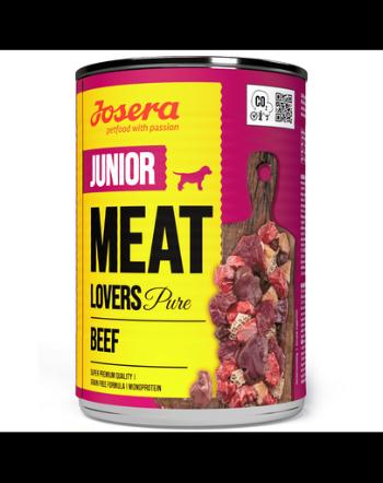 JOSERA Meat Lovers Junior Pure hrana cu vita pentru caini junior 400g