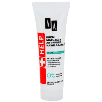 AA Cosmetics Help Acne Skin crema de matifiere cu efect de hidratare crema de matifiere cu efect de hidratare 40 ml