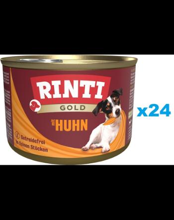 RINTI Gold Chicken Mini 24x185 g cu pui, mancare caine rasa mica