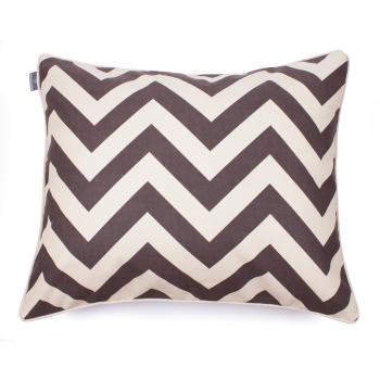 Față de pernă WeLoveBeds Zig Zag Brown, 40 x 60 cm, bej-maro