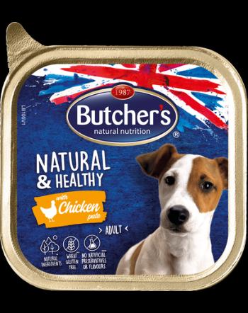 BUTCHER'S Natural&amp;Healthy Dog pate cu pui 150 gr