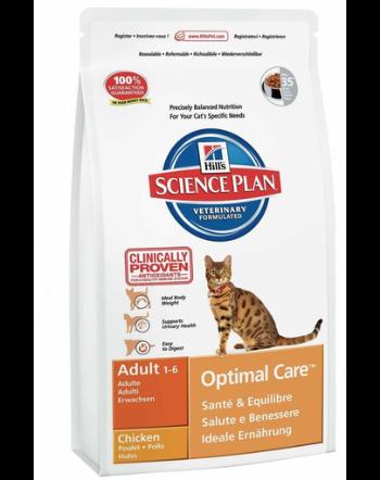 HILL'S Science Plan Feline Adult Optimal Care Chicken 15 kg