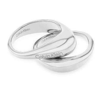 Calvin Klein Set elegant de inele din oțel Elongated Drops 35000447 54 mm