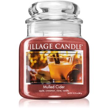Village Candle Mulled Cider lumânare parfumată  (Glass Lid) 389 g