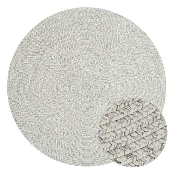 Covor alb/bej rotund de exterior  ø 200 cm - NORTHRUGS