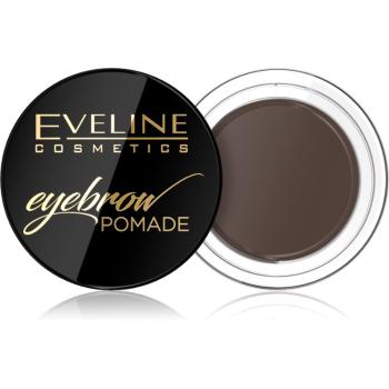 Eveline Cosmetics Eyebrow Pomade pomadă pentru sprâncene cu aplicator culoare Dark Brown 12 ml