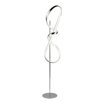 Lampadar argintiu LED (înălțime 140 cm) Padua – Trio