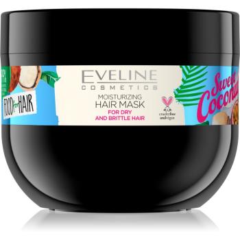 Eveline Cosmetics Food for Hair Sweet Coconut Masca hidratanta par pentru par uscat si fragil 500 ml