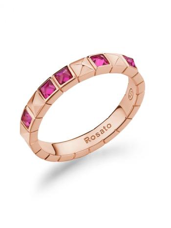 Rosato Inel modern din bronz cu zircon Cubica RZCU93 54 mm