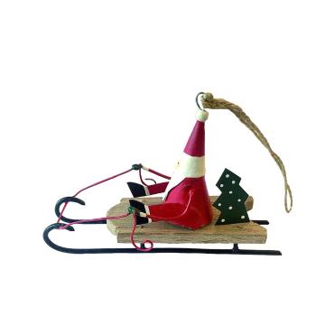 Decorațiune de agățat de Crăciun Santa On Sled - G-Bork