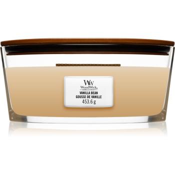 Woodwick Vanilla Bean lumânare parfumată  cu fitil din lemn (hearthwick) 453.6 g