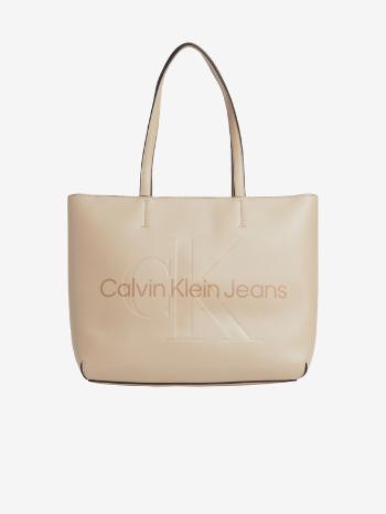 Calvin Klein Jeans Shopper Geantă Bej