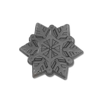 Formă pentru copt Nordic Ware Snowflake, 1,4 l, argintiu