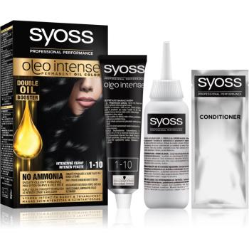 Syoss Oleo Intense Culoare permanenta pentru par cu ulei culoare 1-10 Intensive black