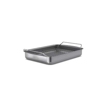 Tavă de prăjit din aluminiu cu grătar 2 buc 28,5x38 cm Professional - Eva Solo