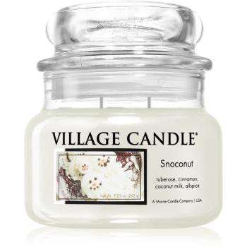 Village Candle Snoconut lumânare parfumată  (Glass Lid) 262 g