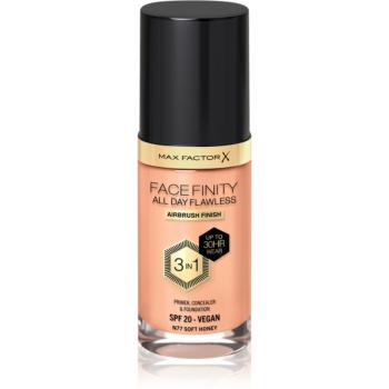 Max Factor Facefinity All Day Flawless machiaj persistent SPF 20 culoare 77 Soft Honey 30 ml