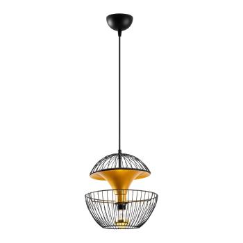 Lustră neagră/aurie cu abajur din metal ø 30 cm Telmander – Opviq lights