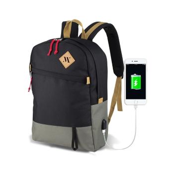 Rucsac cu port USB My Valice FREEDOM Smart Bag, gri-negru
