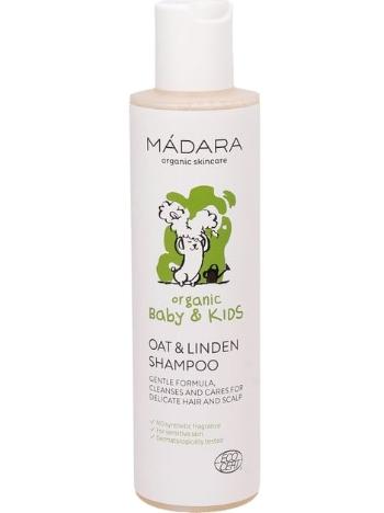 MÁDARA Șampon blând Ovăz și tei Baby & Kids (Oat & Linden Shampoo) 200 ml