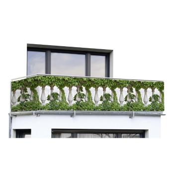 Paravan pentru balcon verde din plastic 500x85 cm – Maximex