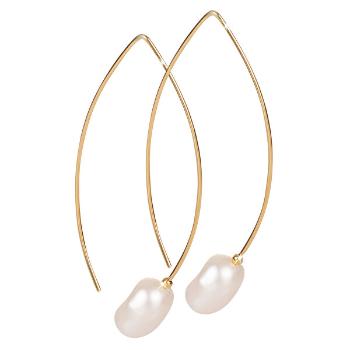 JwL Luxury Pearls Cercei placate cu aur cu perla dreapta JL0409